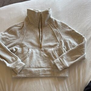 Gray Quarter-Zip Pullover